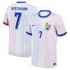 Maglia ufficiale Francia Griezmann 7 Trasferta Euro 2024 per Uomo